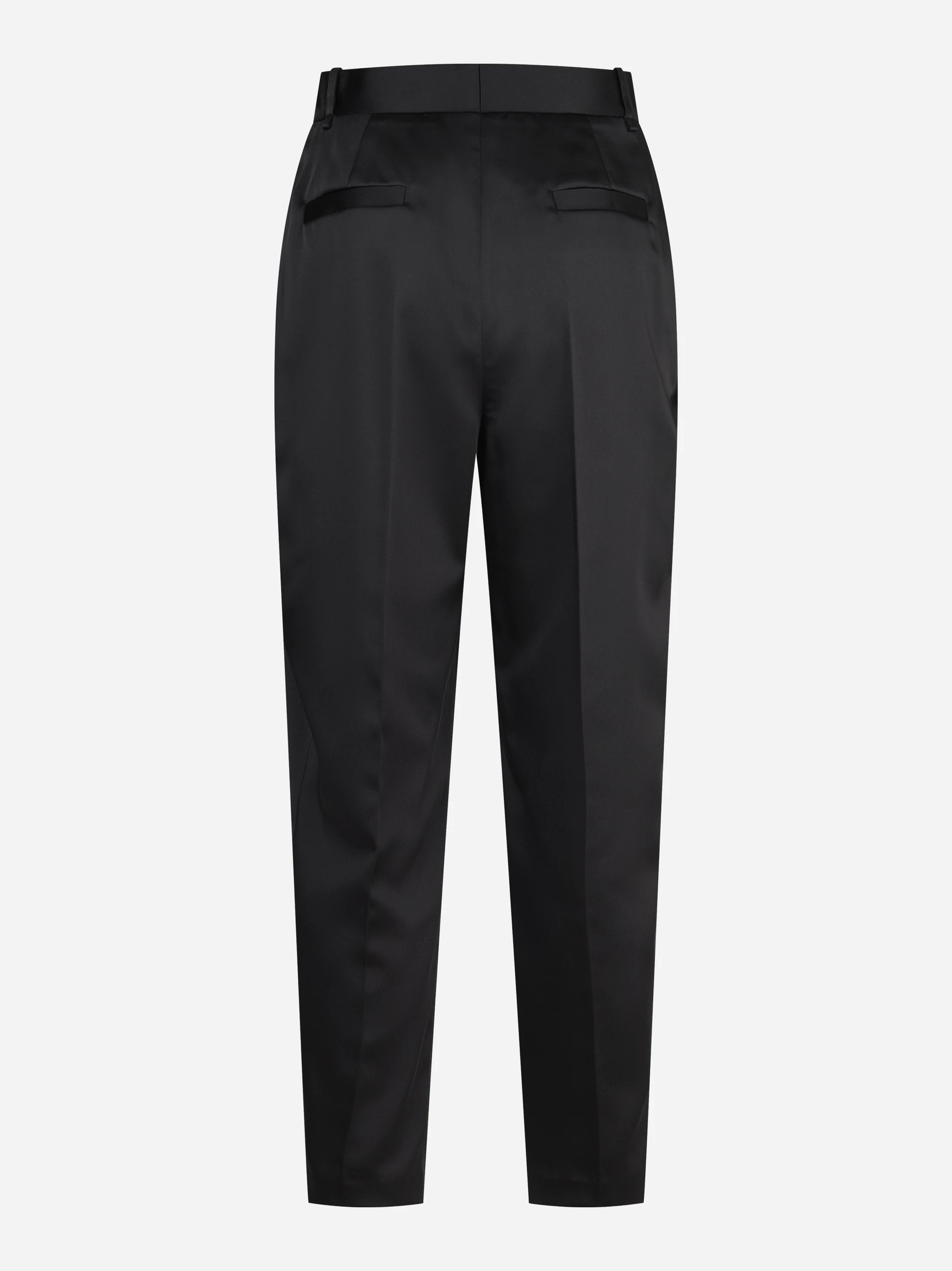 Pantaloni in raso stretch neri - vista posteriore
