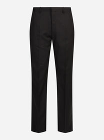 Abito monopetto in lana marrone - vista frontale dei pantaloni