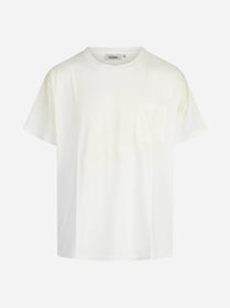 T-shirt Weathered Pocket bianca - vista frontale