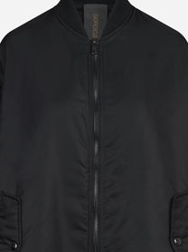 Bomber lungo tecnico nero - dettaglio del prodotto