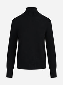 Lupetto in cashmere nero - vista frontale