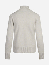 Lupetto in cashmere beige - vista posteriore