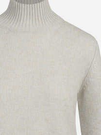 Lupetto in cashmere beige - dettaglio del prodotto