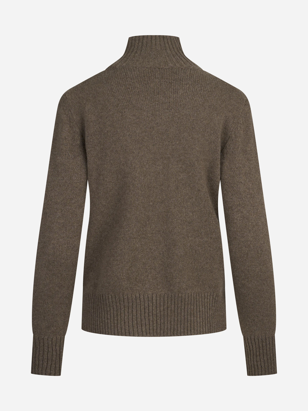 Lupetto in cashmere marrone - vista posteriore