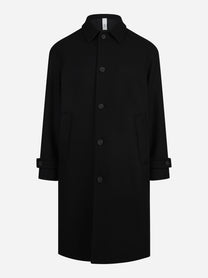 Cappotto Loconia in lana nero - vista frontale