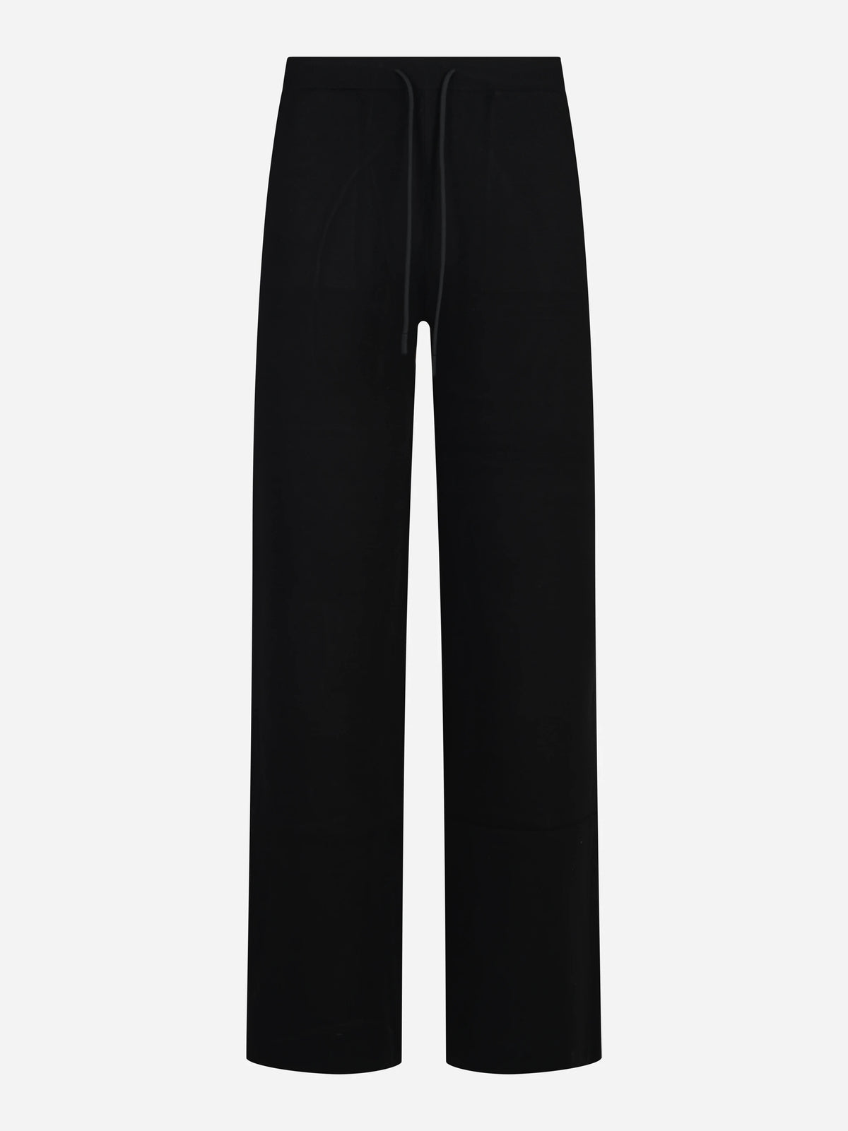 Pantalone Torremozza con coulisse nero - vista frontale