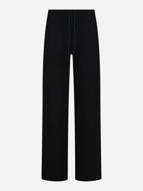 Pantalone Torremozza con coulisse nero - vista frontale