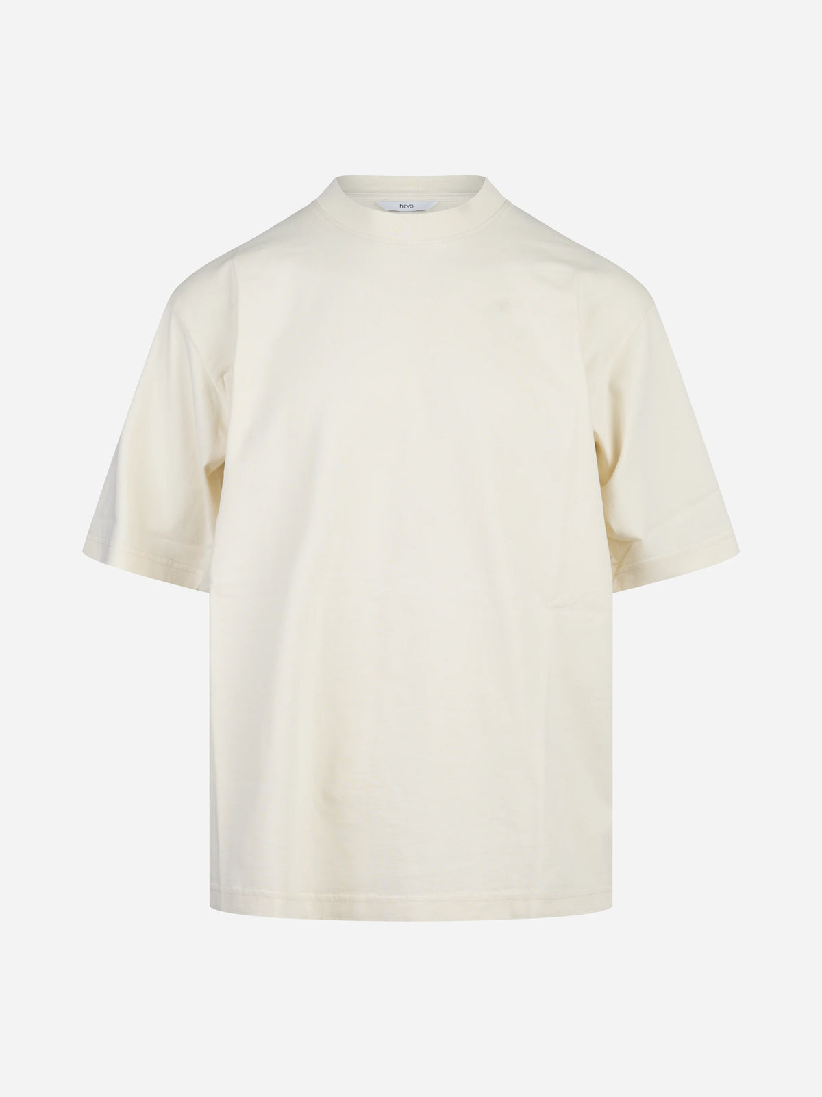 T-shirt oversize Mulino beige - vista frontale