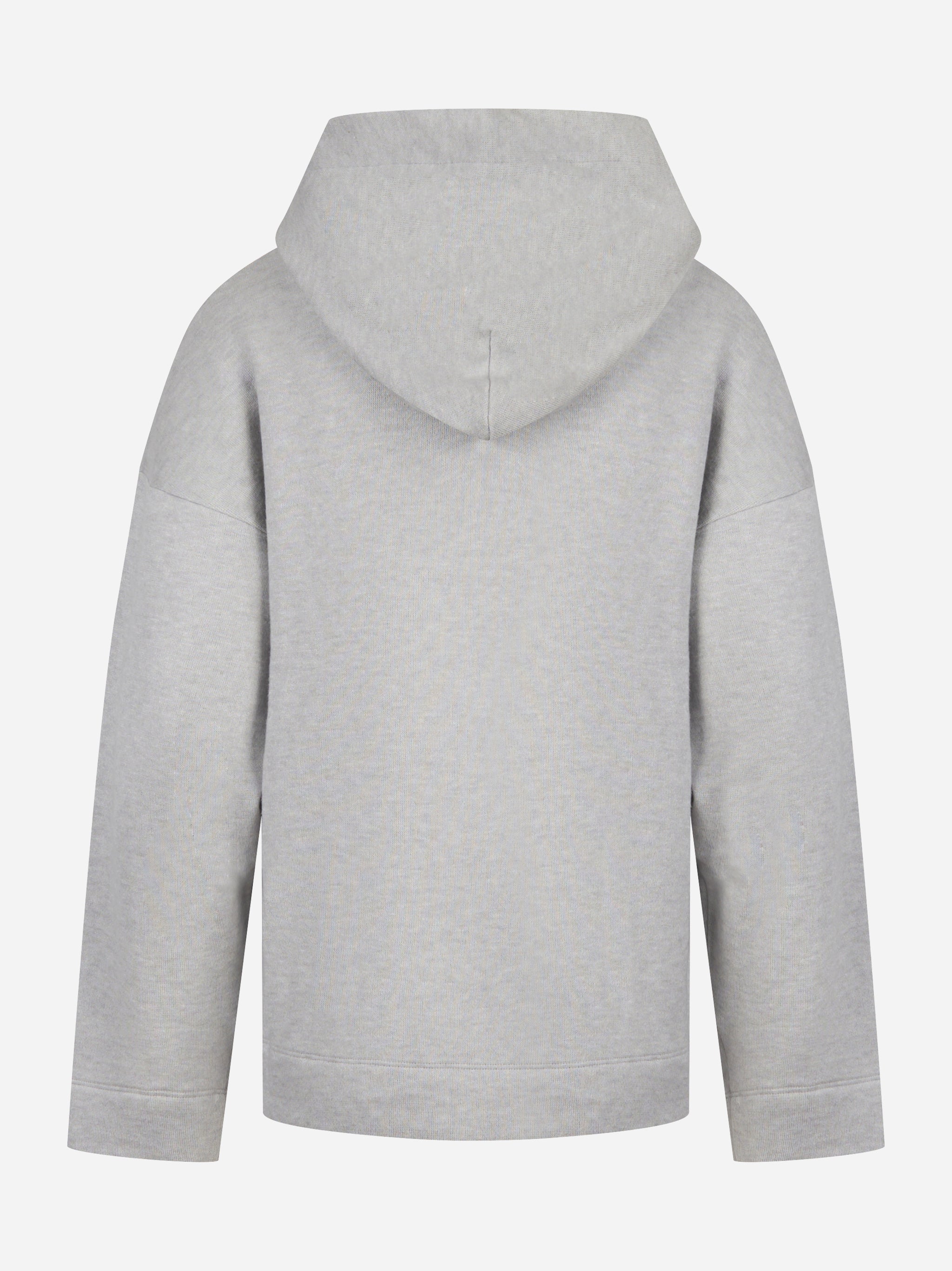 Hoodie oversize grigio melange DONDUP con cappuccio – vista posteriore