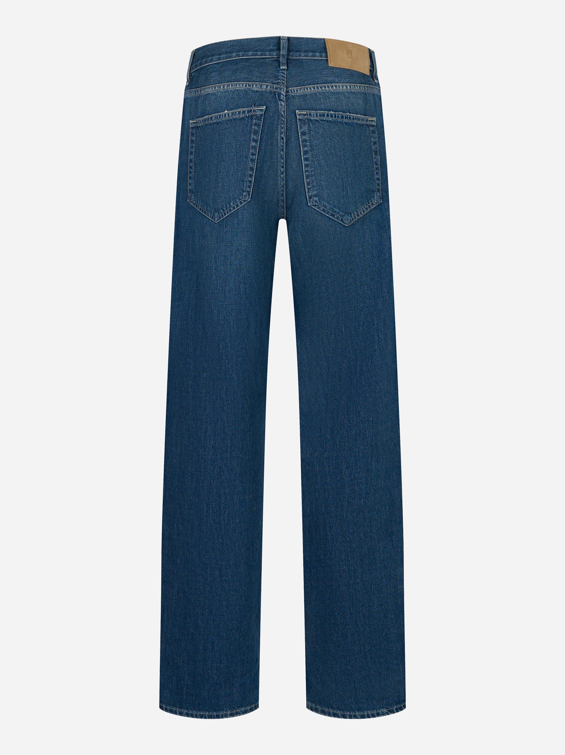 Jeans loose fit in denim blu da uomo PT Torino, vista posteriore