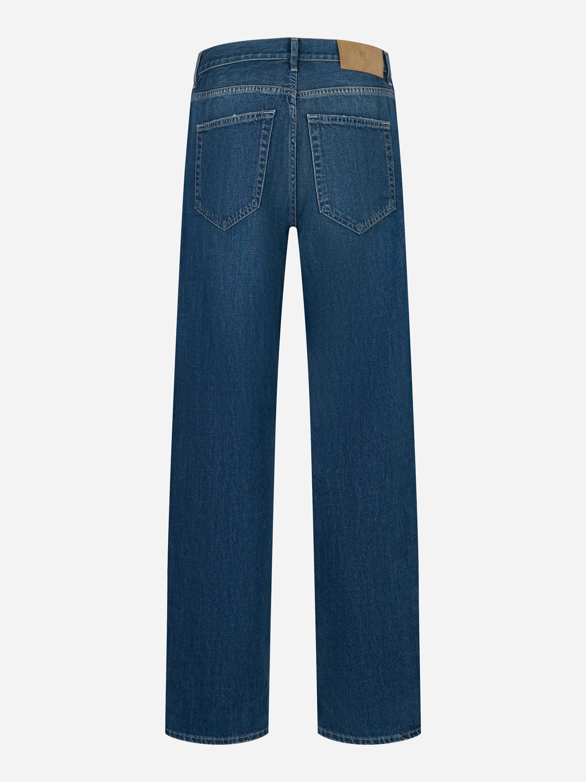 Jeans loose fit in denim blu da uomo PT Torino, vista posteriore