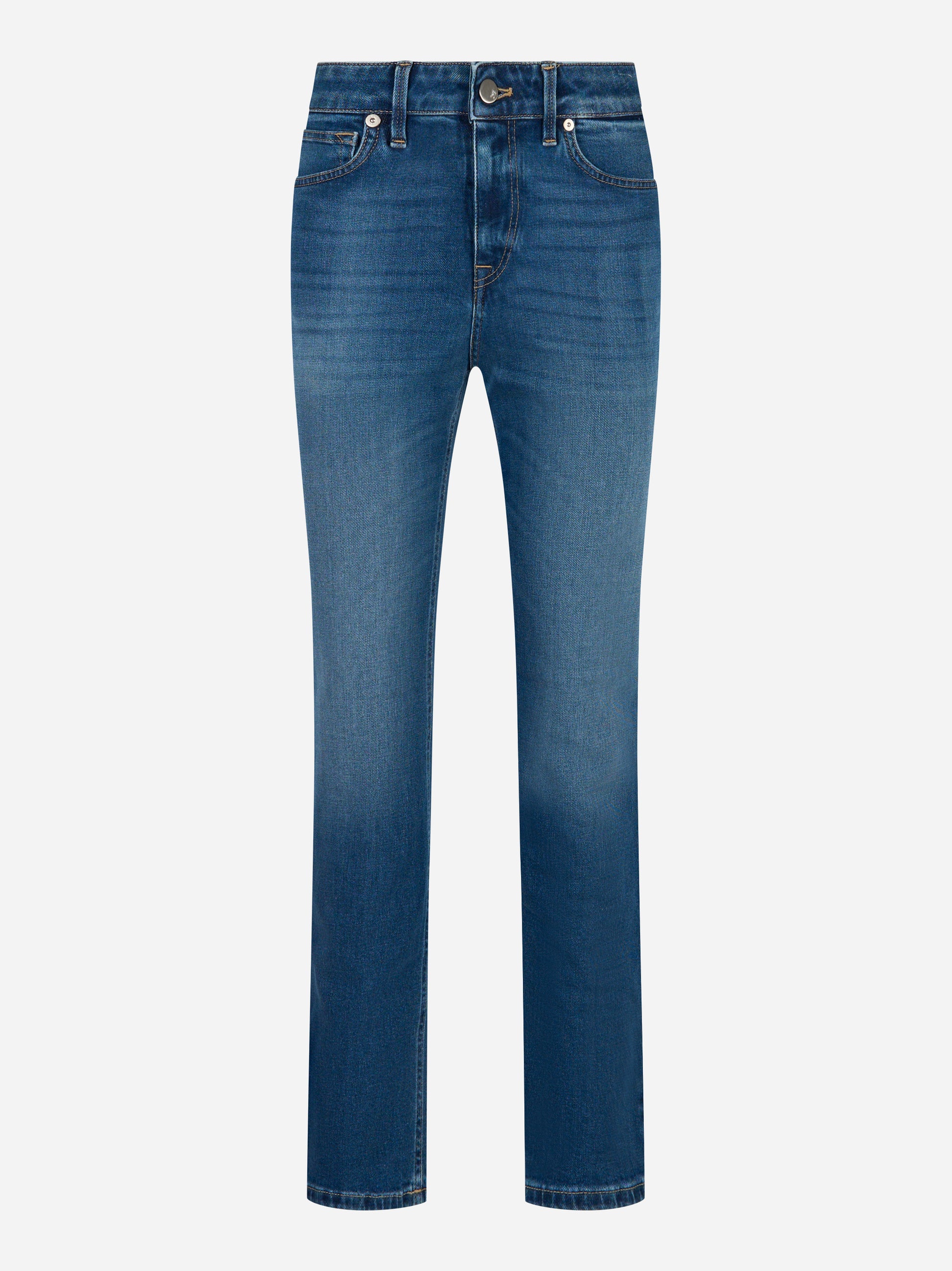 Jeans in denim stretch blu dritto PT TORINO fronte