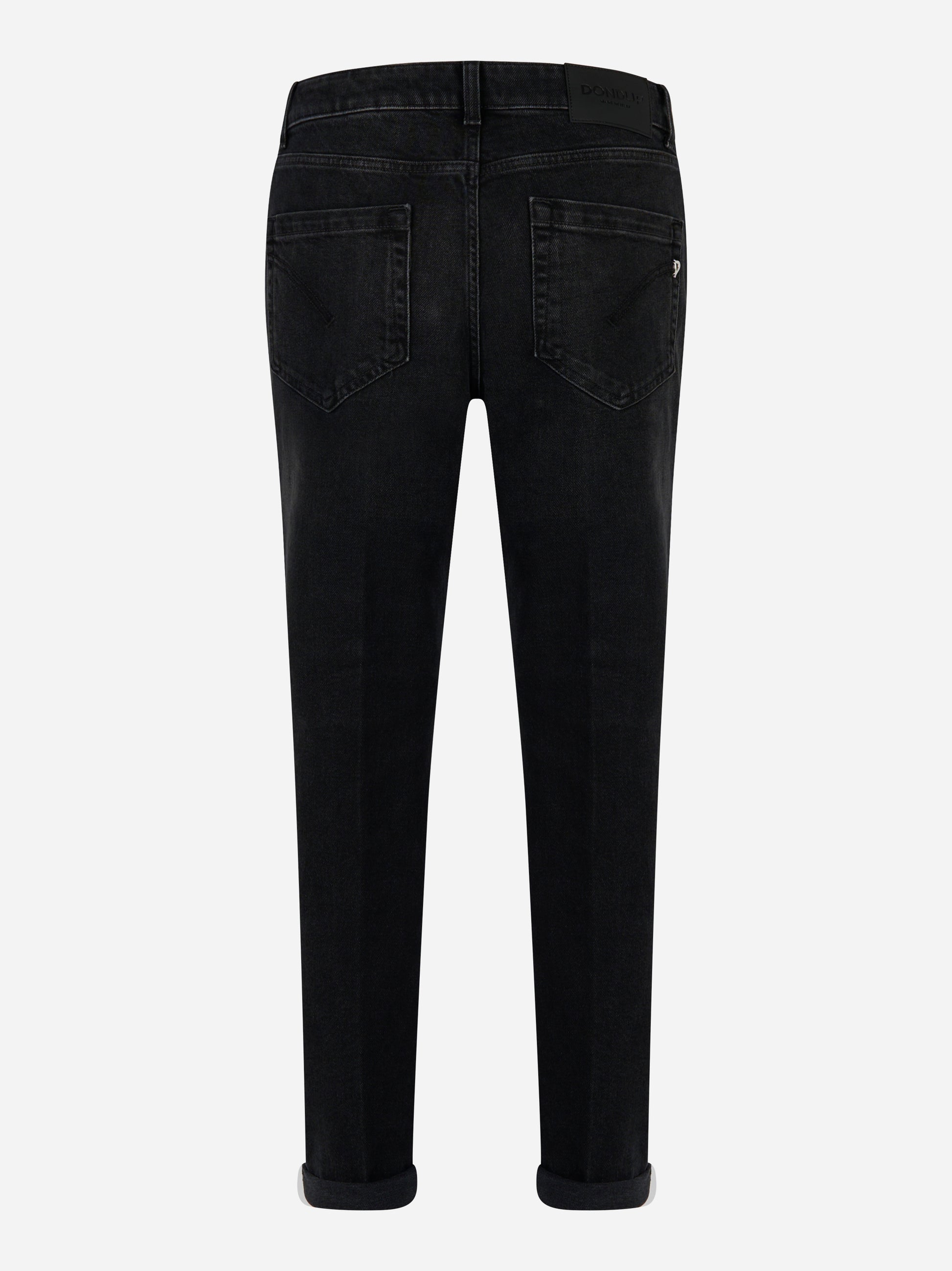 Retro jeans neri con tasche e logo DONDUP