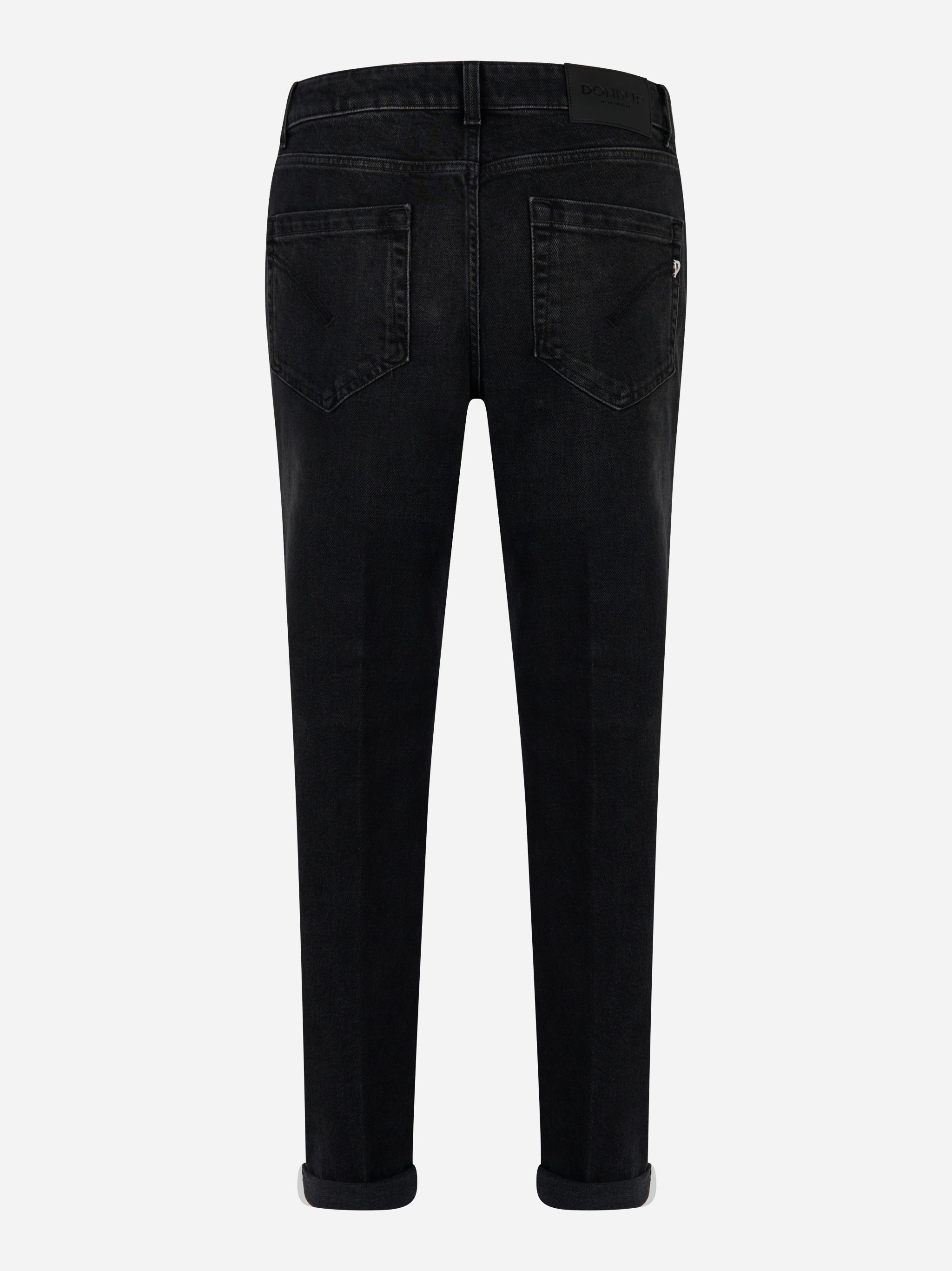 Retro jeans neri con tasche e logo DONDUP