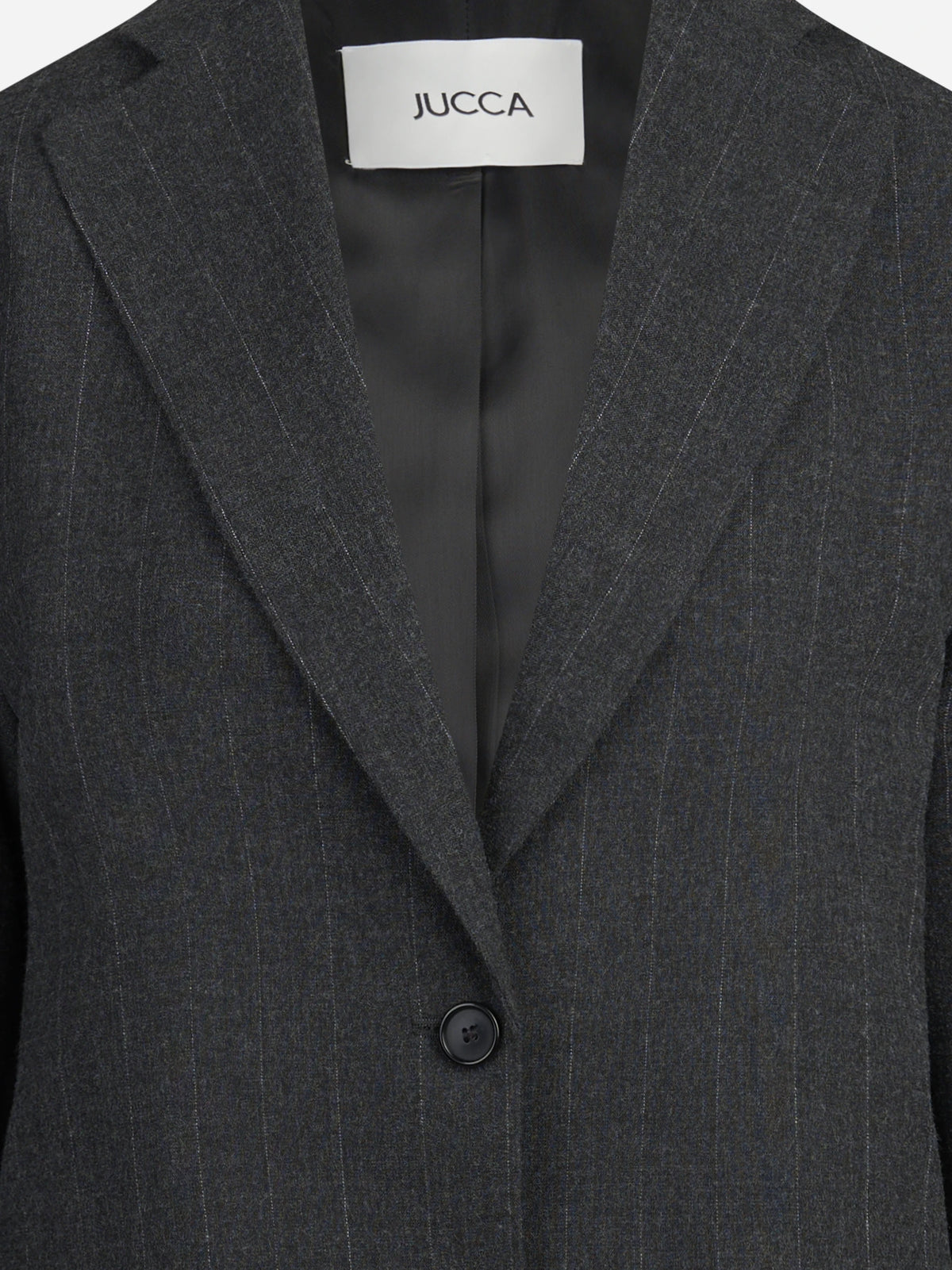Blazer monopetto gessato grigio - dettaglio del prodotto