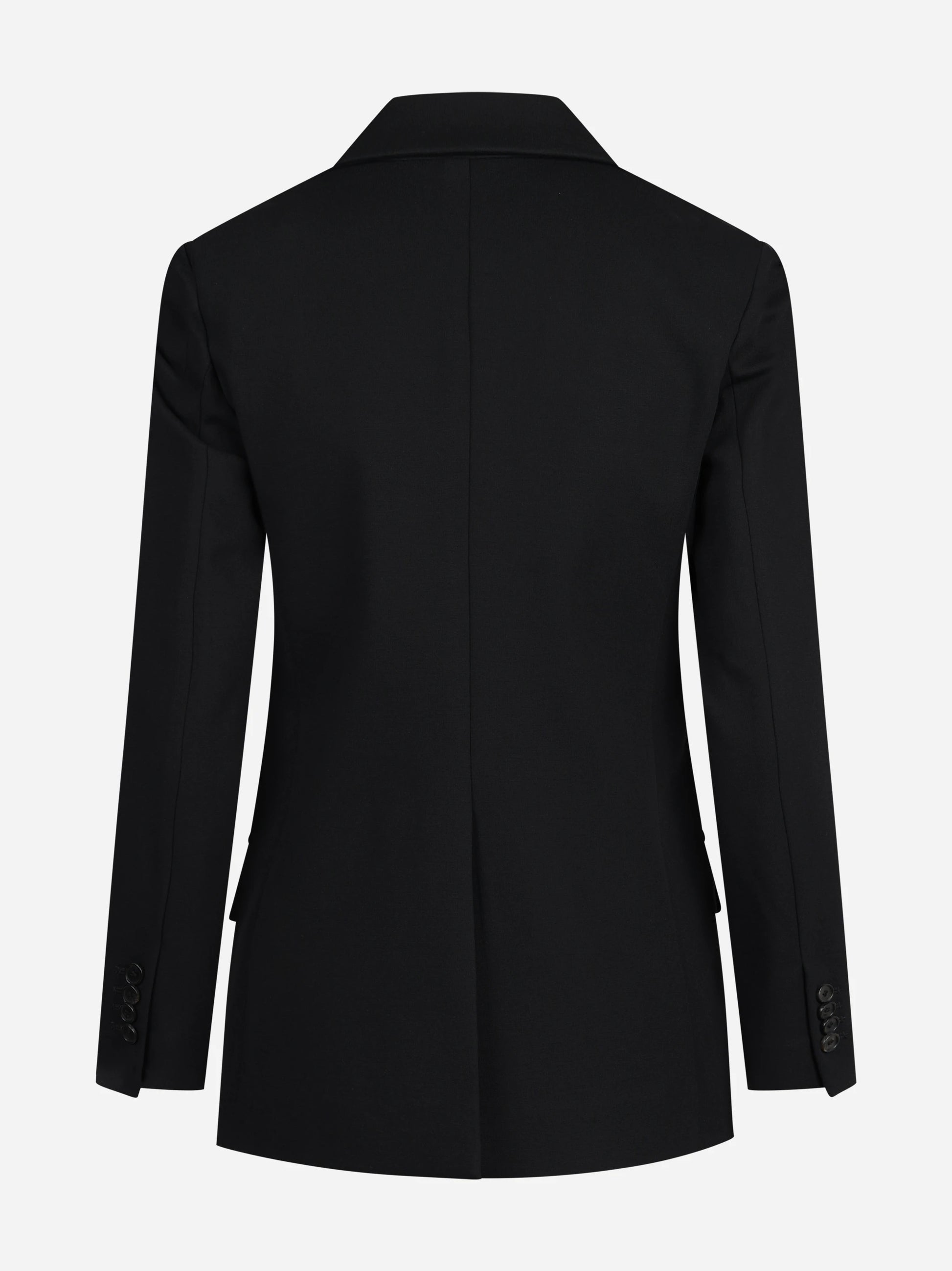 Blazer doppiopetto stretch nero - vista posteriore