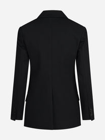 Blazer doppiopetto stretch nero - vista posteriore