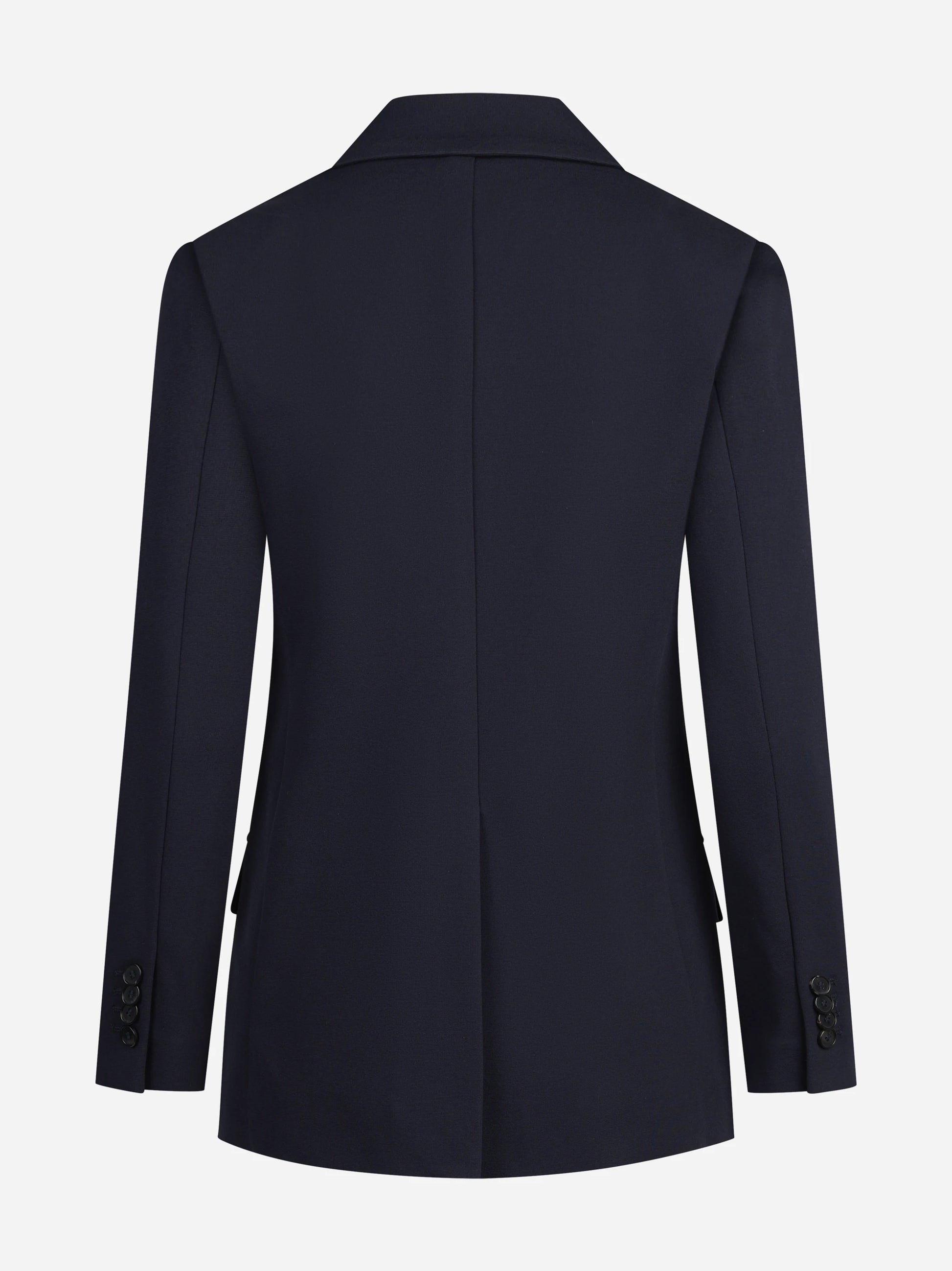 Blazer doppiopetto stretch blu - vista posteriore