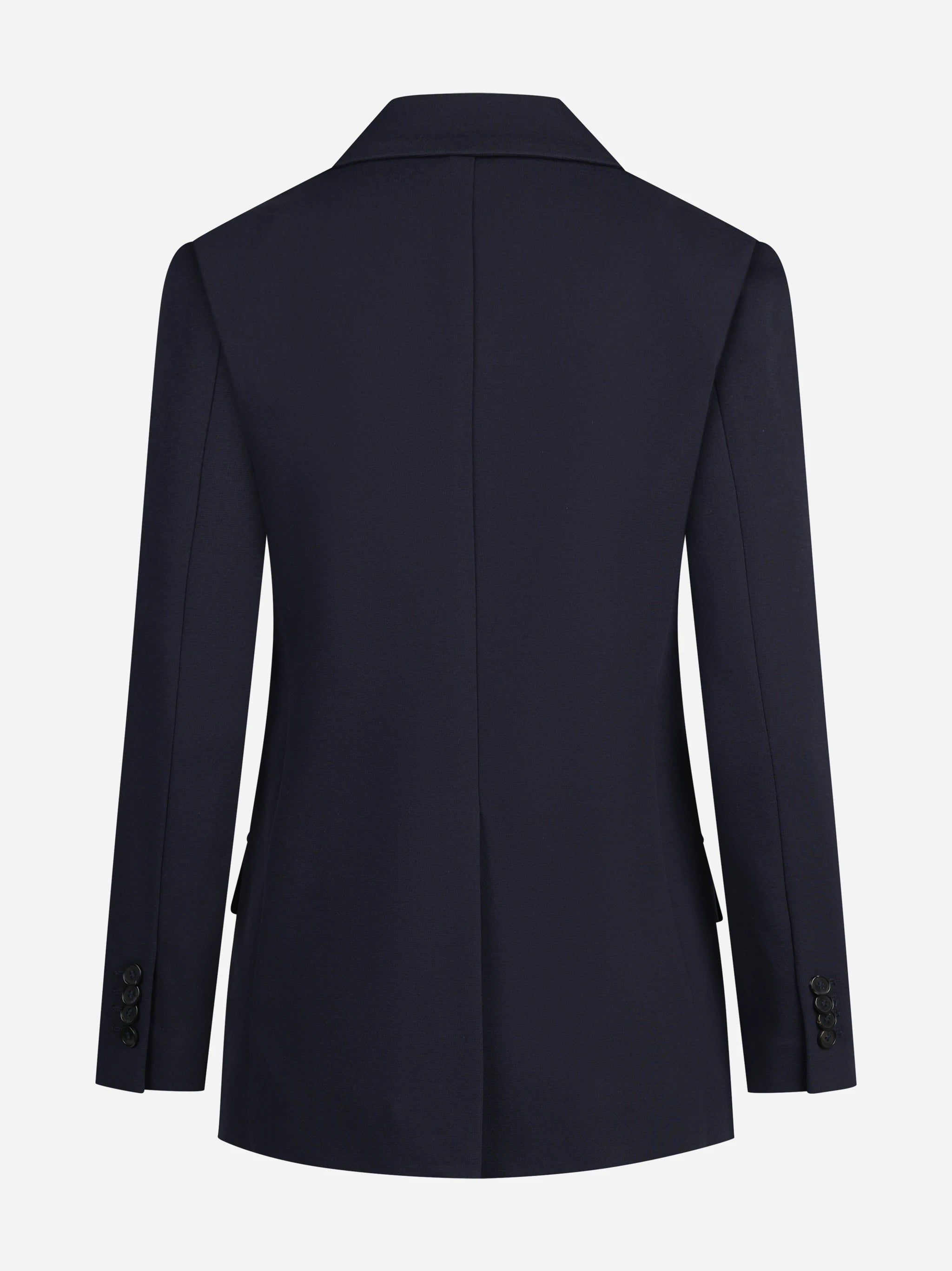 Blazer doppiopetto stretch blu - vista posteriore