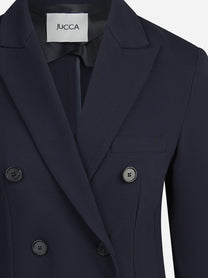 Blazer doppiopetto stretch blu - dettaglio del prodotto