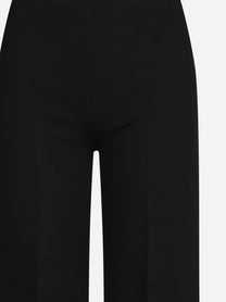 Pantaloni wide leg in viscosa neri - dettaglio prodotto