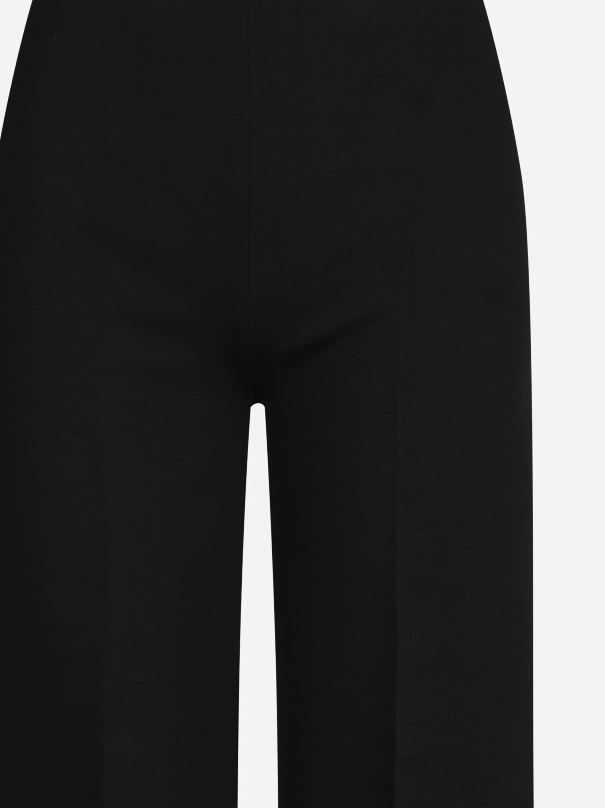 Pantaloni wide leg in viscosa neri - dettaglio prodotto