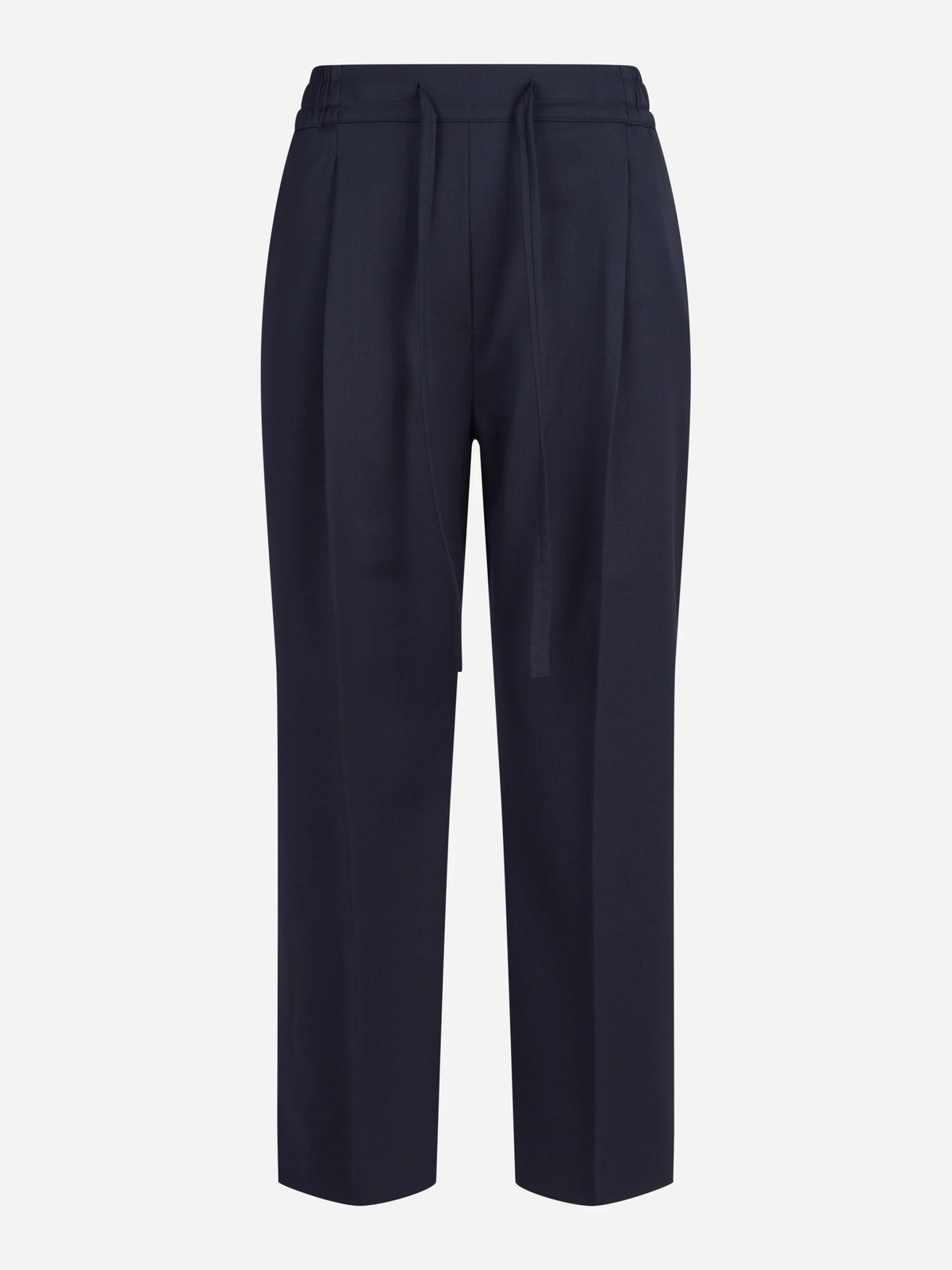 Pantaloni con coulisse blu notte - vista frontale