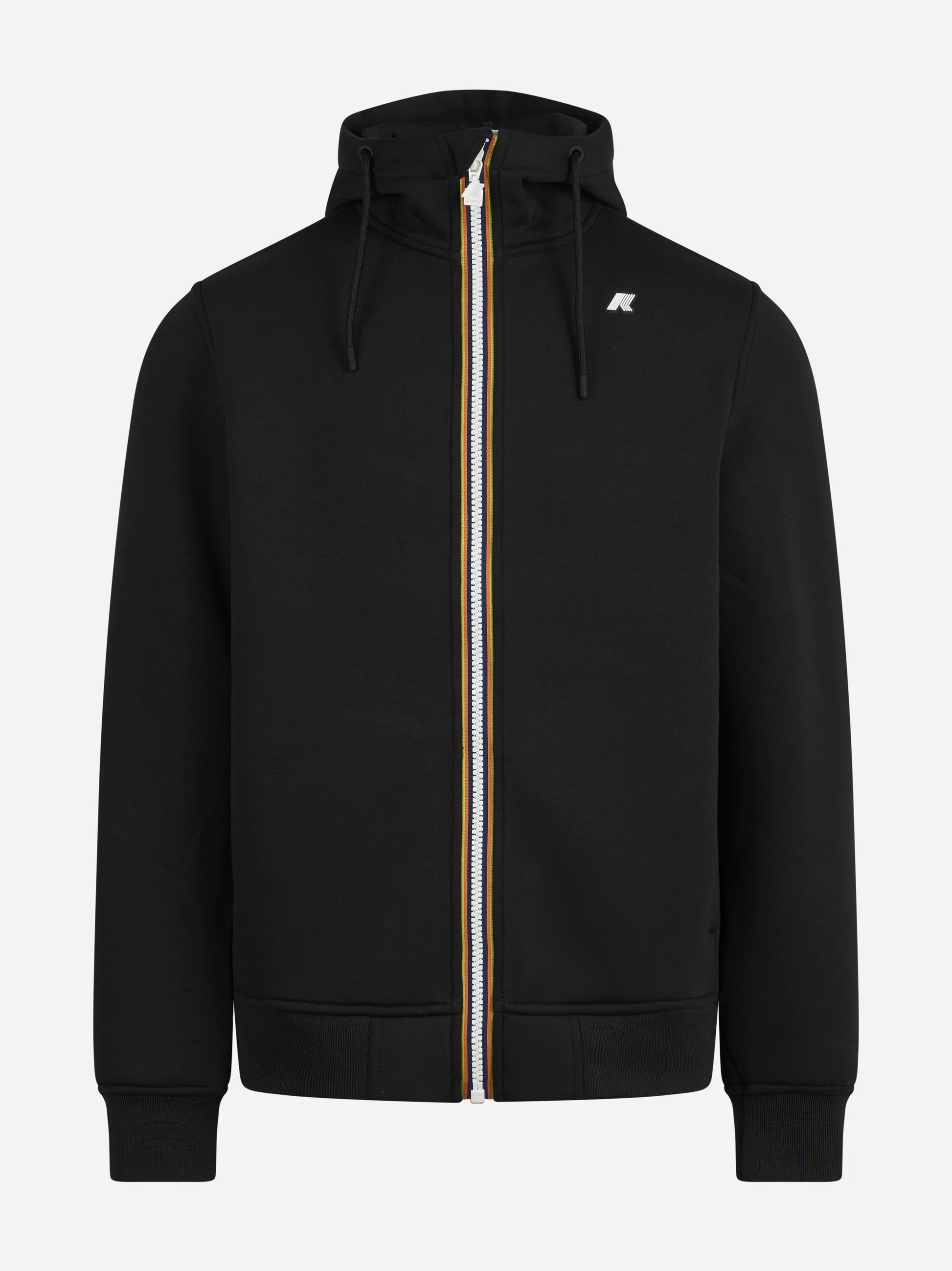 Felpa Rainer Spacer con cappuccio nera - vista frontale