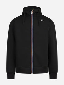 Felpa Rainer Spacer con cappuccio nera - vista frontale
