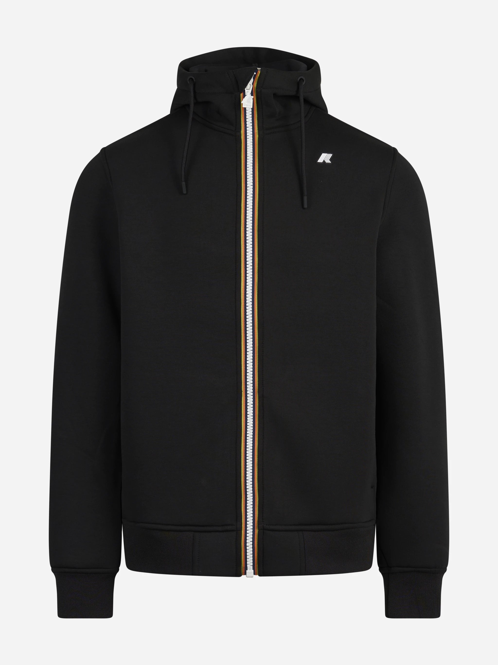 Felpa Rainer Spacer con cappuccio nera - vista frontale
