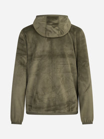 Felpa reversibile Lily Velour Polar verde - vista posteriore