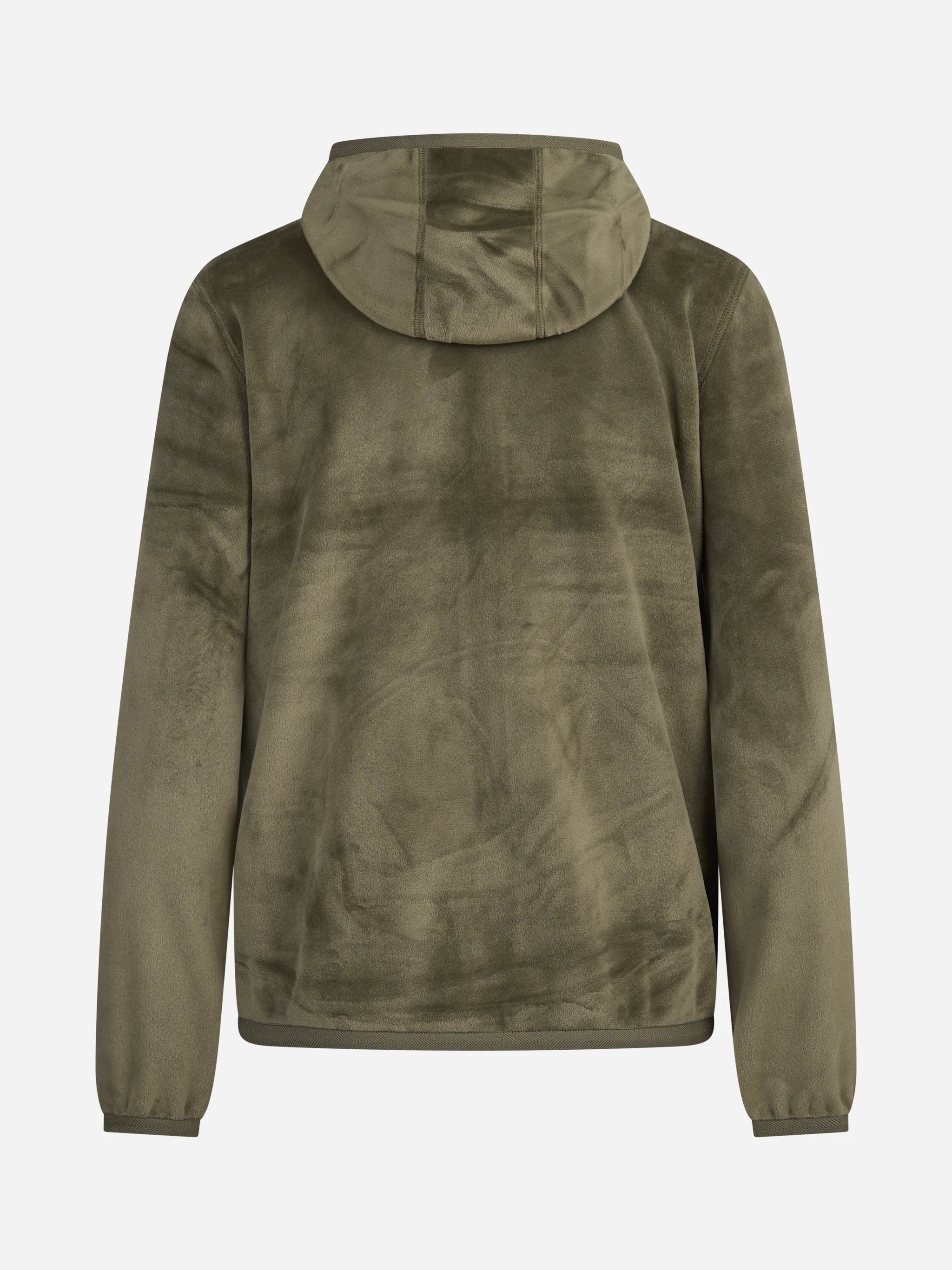 Felpa reversibile Lily Velour Polar verde - vista posteriore