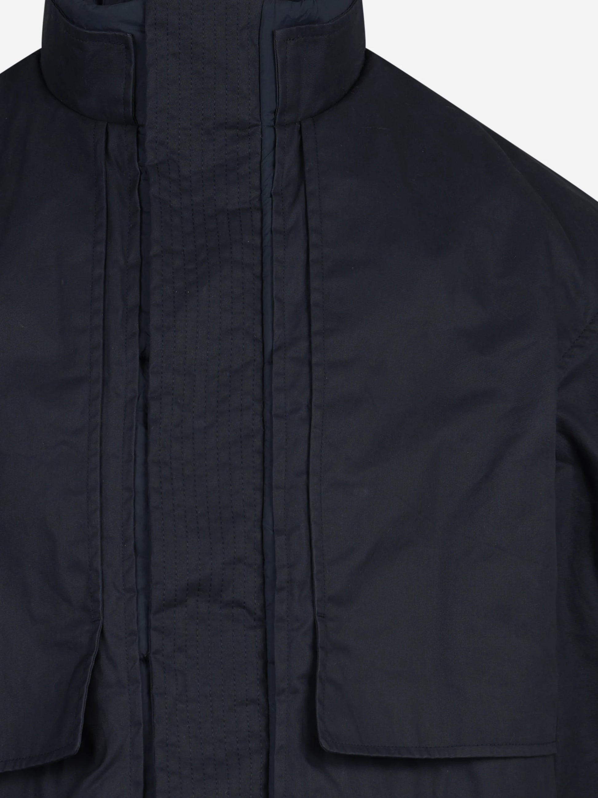 Giacca tecnica con collo alto blu - dettaglio prodotto