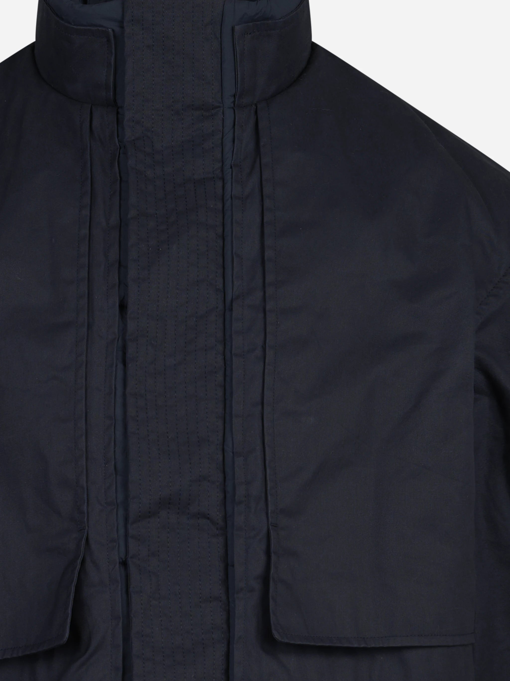 Giacca tecnica con collo alto blu - dettaglio prodotto