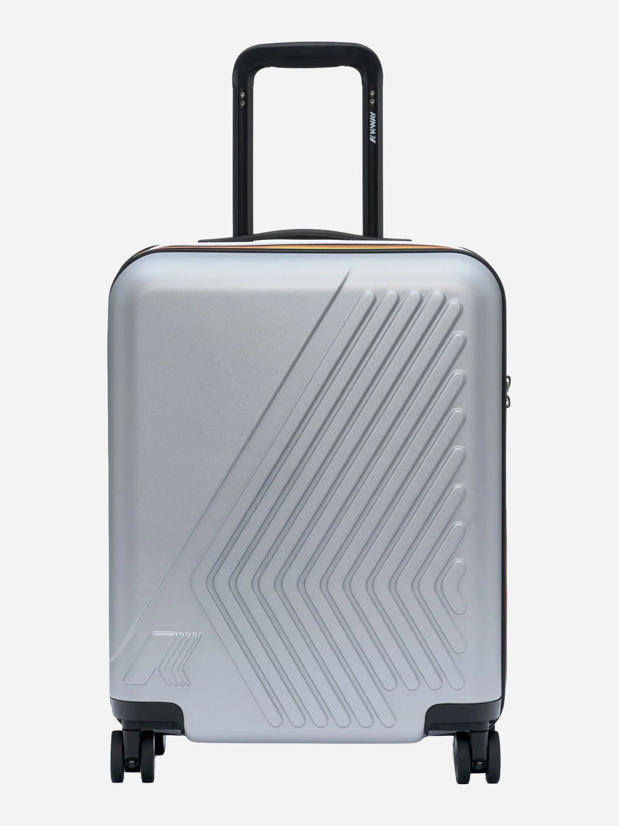 Trolley da cabina Eudoxie Logo grigio K-Way, vista 3 di 4