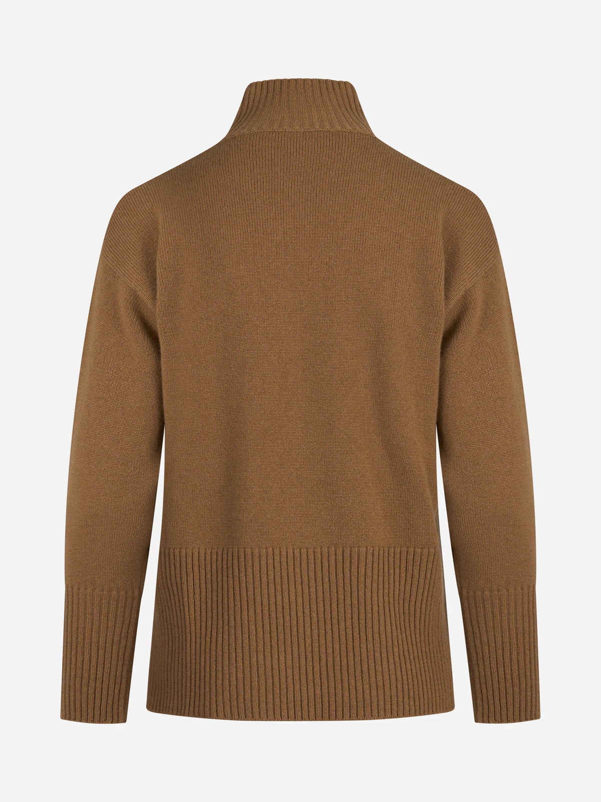 Maglia a lupetto in cashmere beige - vista posteriore