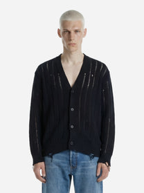 Cardigan in cotone nero