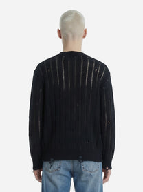 Cardigan in cotone nero