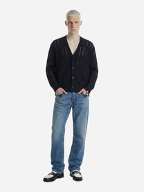 Cardigan in cotone nero