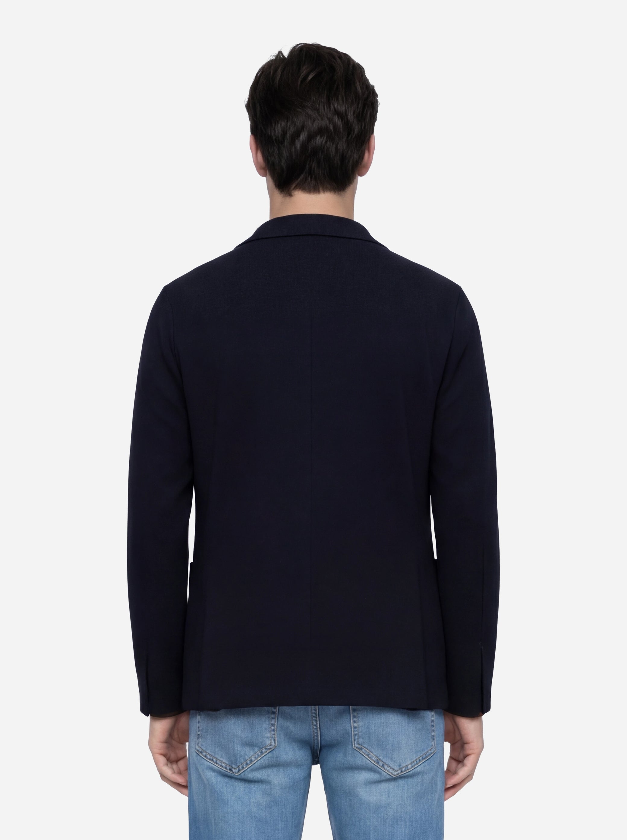 Giacca maglia nera in cotone