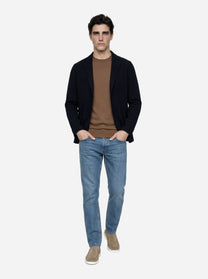 Giacca maglia nera in cotone