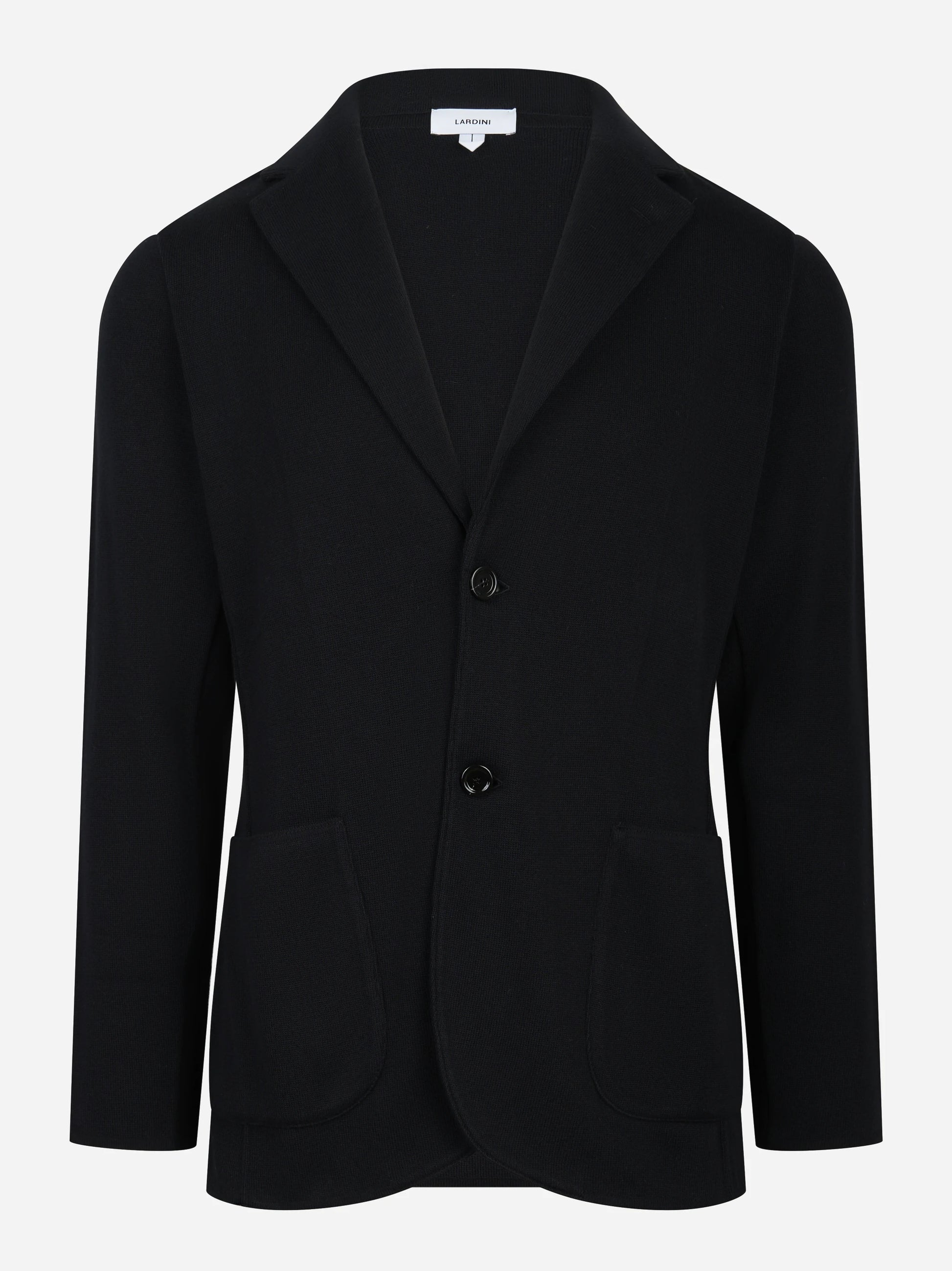 Giacca maglia nera in cotone