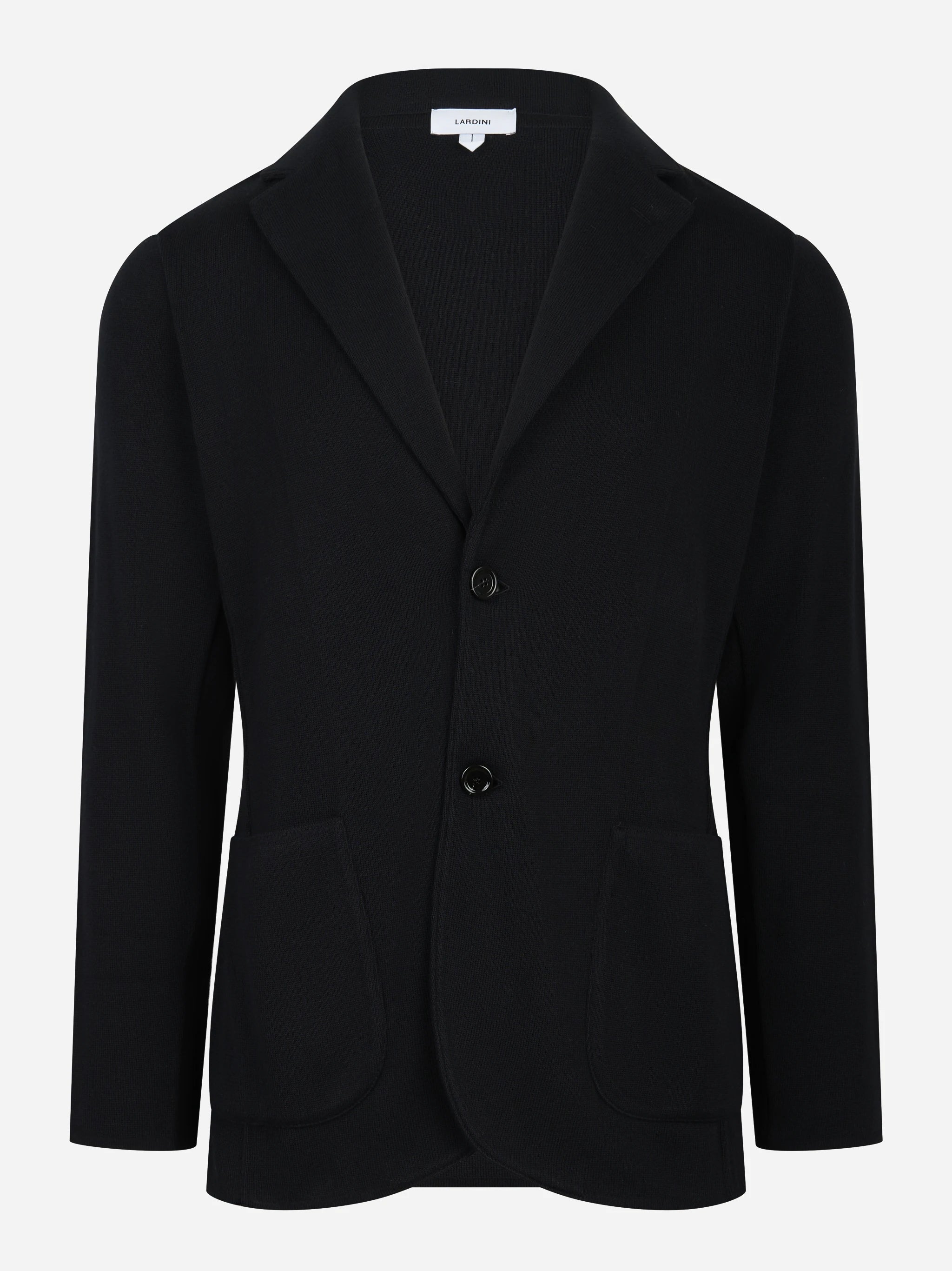 Giacca maglia nera in cotone