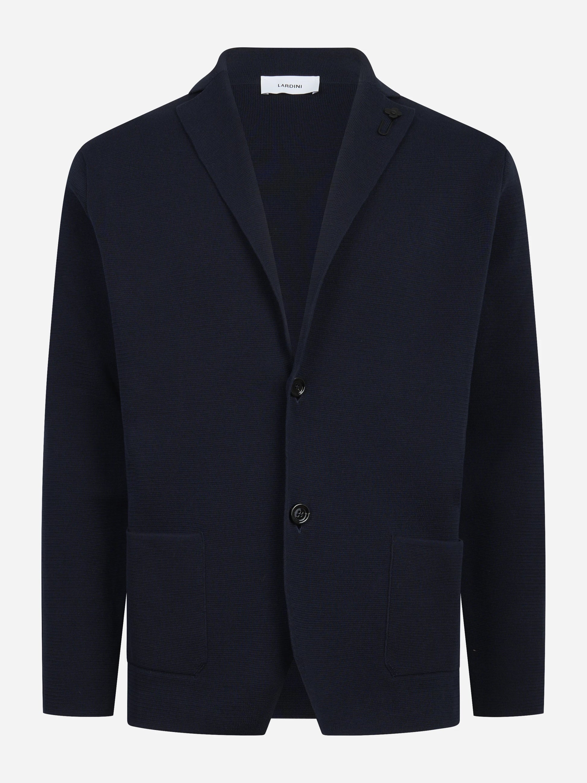 Giacca maglia in cotone blu