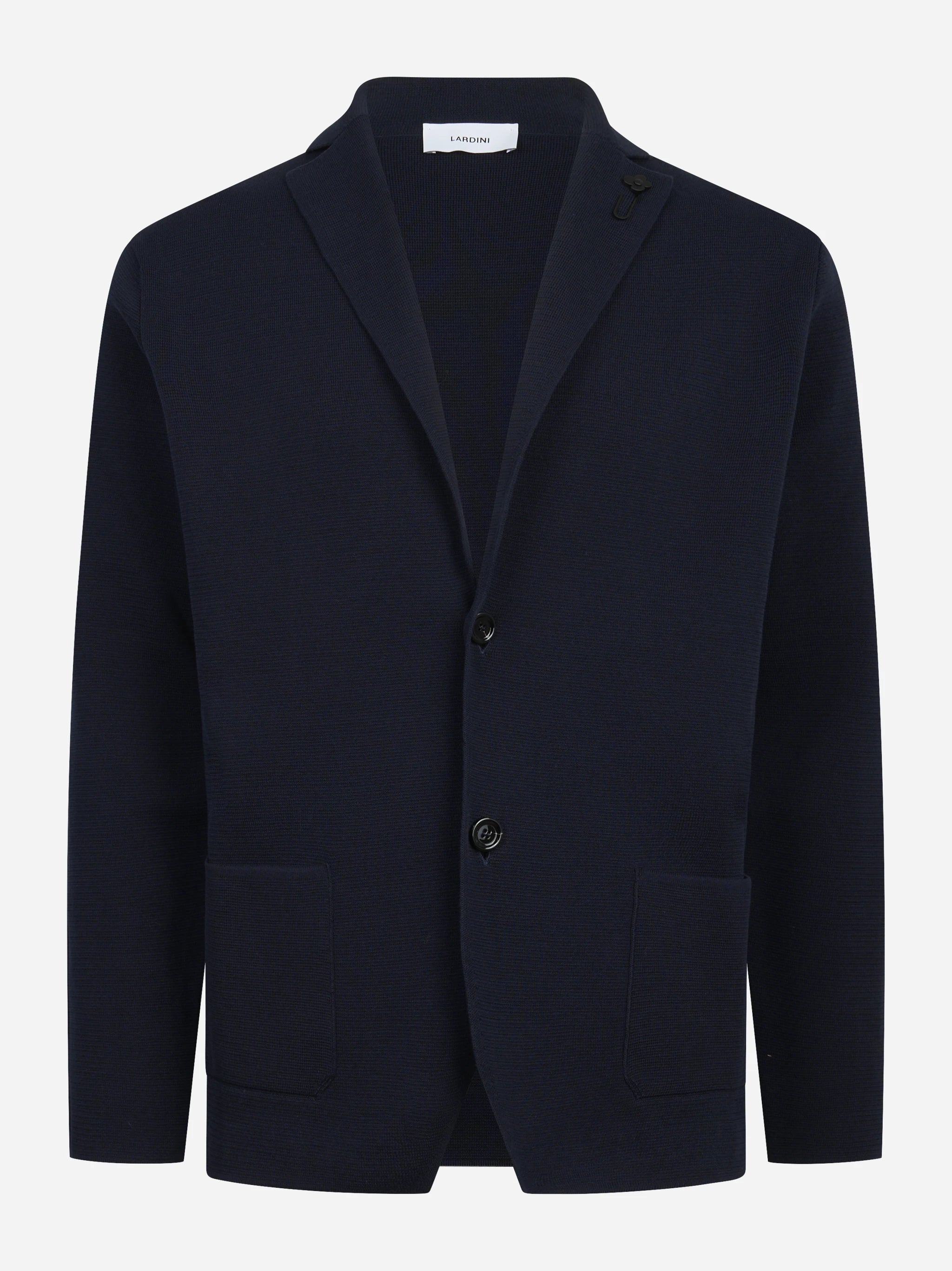 Giacca maglia in cotone blu