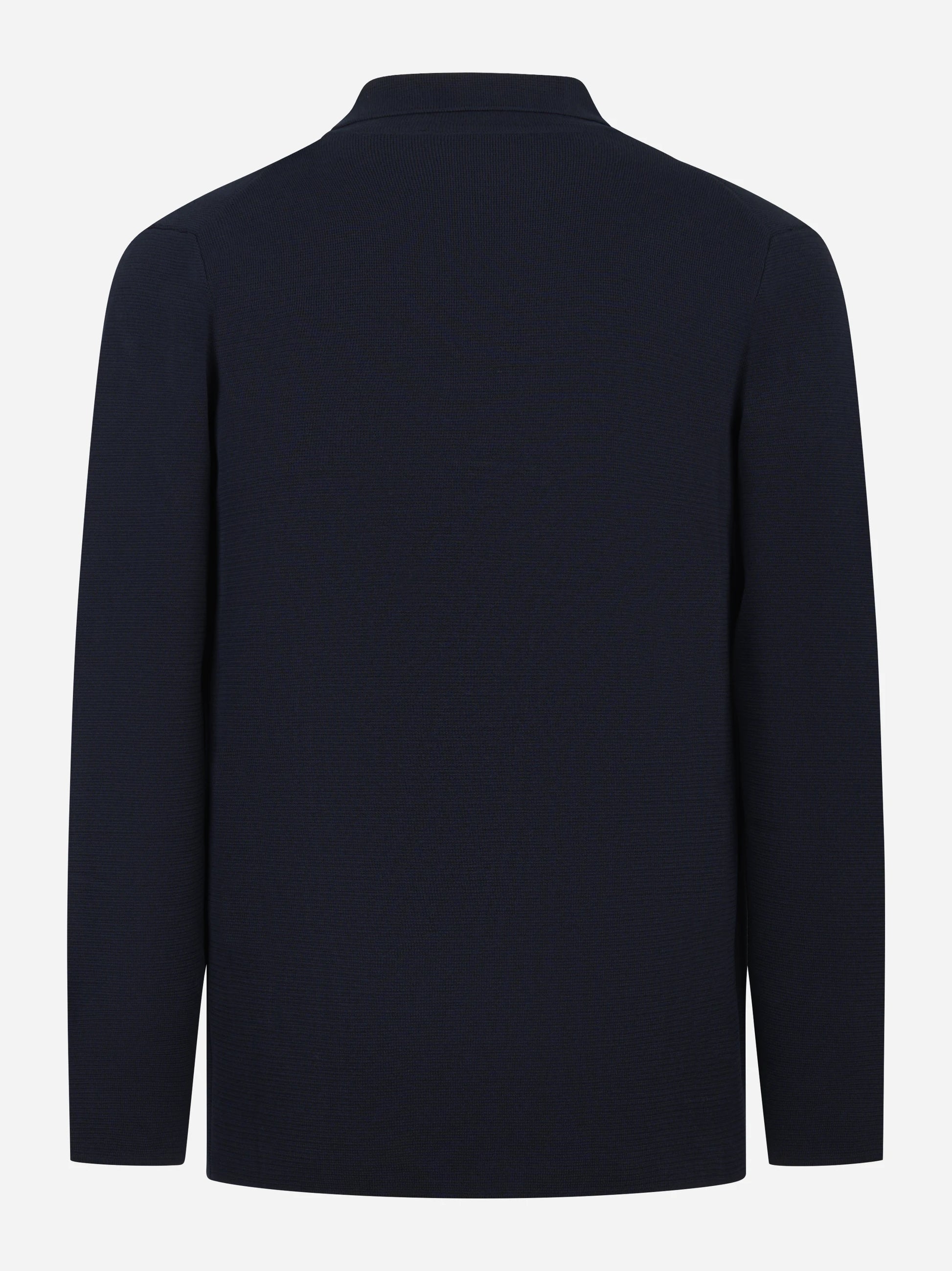 Giacca maglia in cotone blu