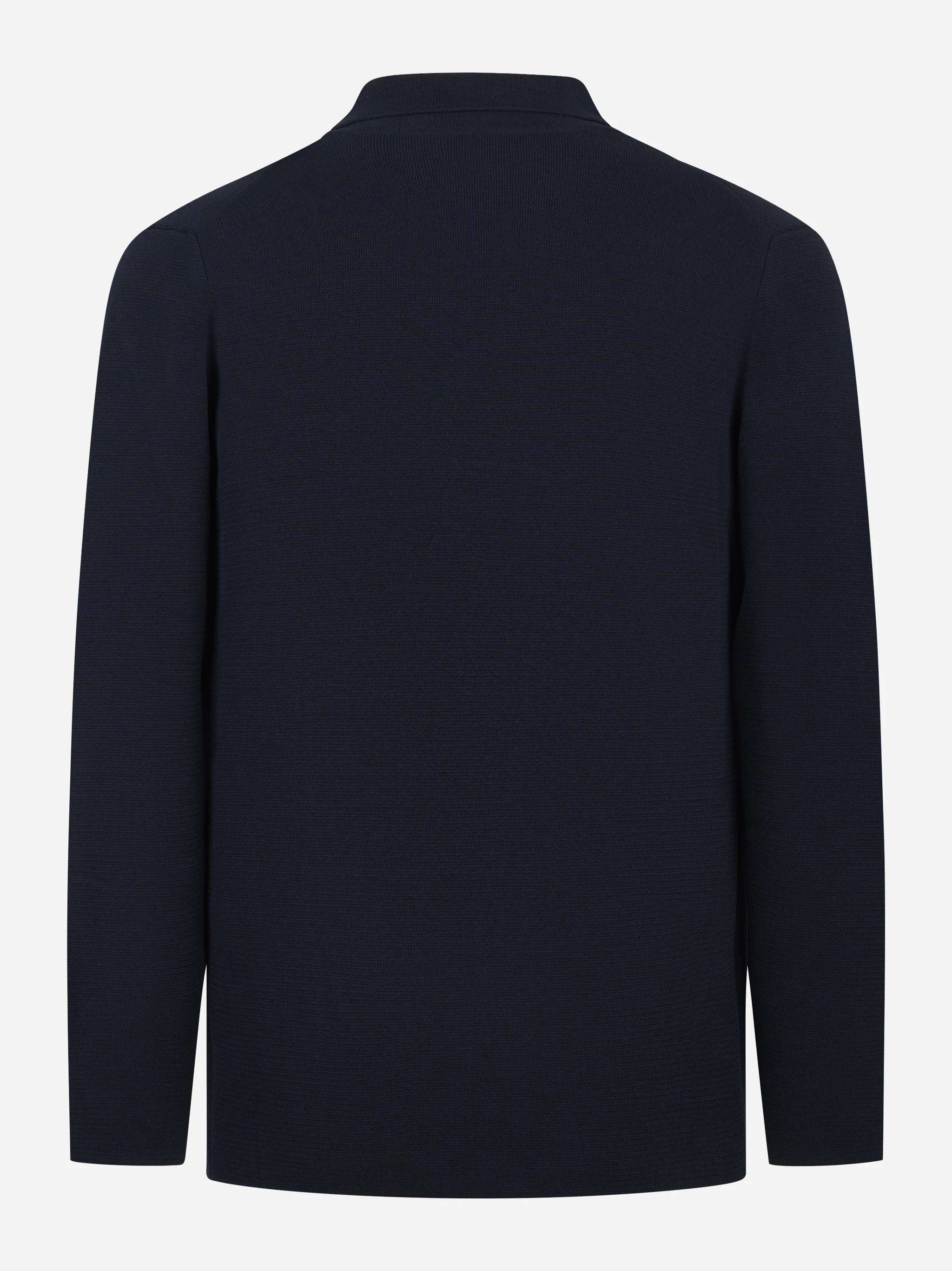Giacca maglia in cotone blu