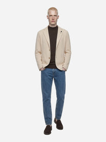Giacca Maglia in cotone beige