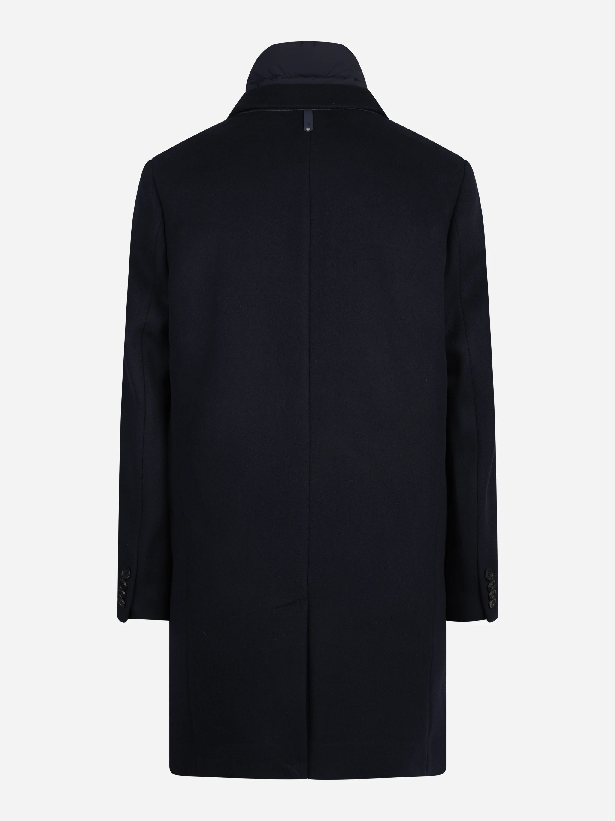 Cappotto 3-in-1 Skai in lana vergine blu - vista posteriore