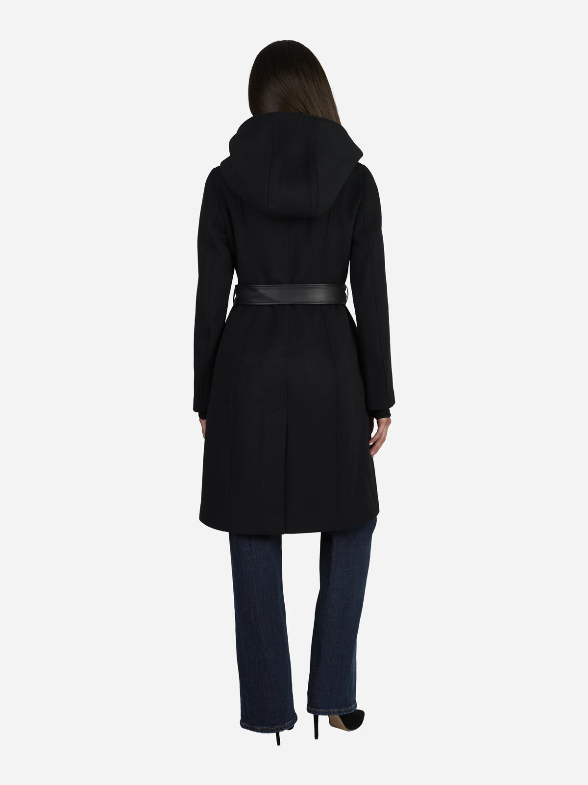 Cappotto 2-in-1 Shia-SLB nero - indossato, vista posteriore